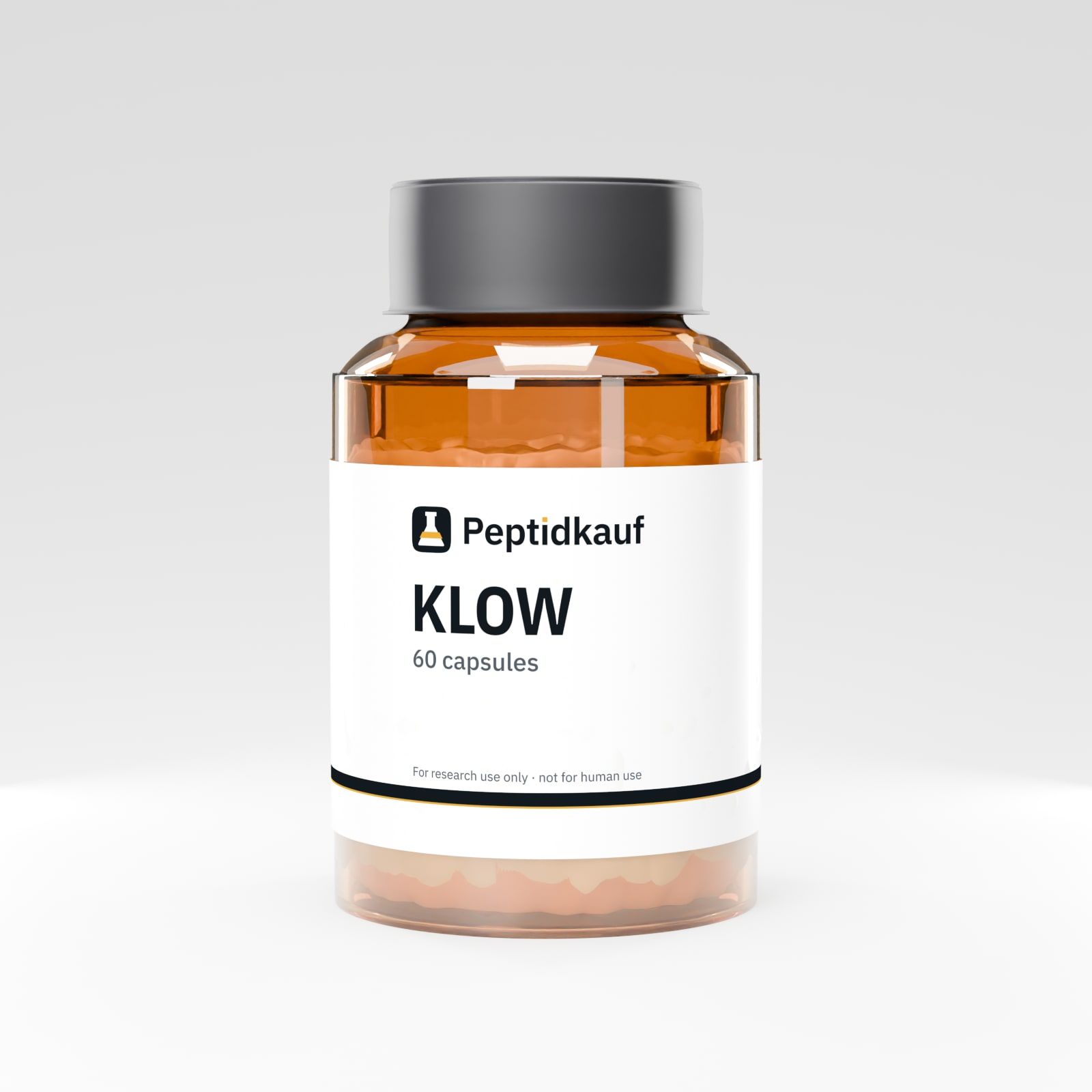 KLOW Kapseln 60 Kapseln mit Peptidkauf-Etikett