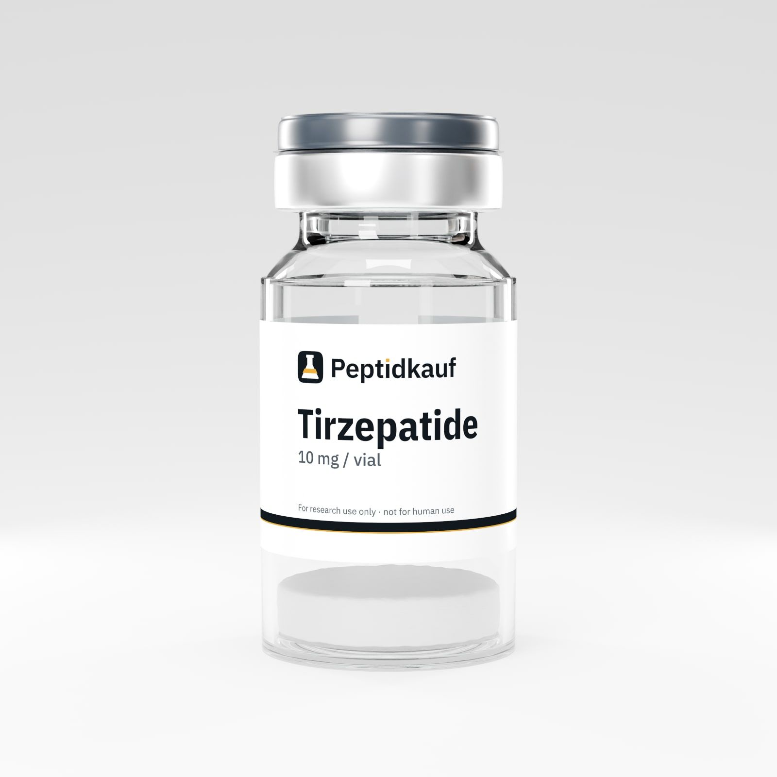 Tirzepatid 10 mg mit Peptidkauf-Etikett